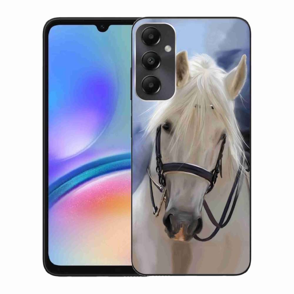 Zselés borítás mmCase Samsung Galaxy A05s készülékhez - fehér ló