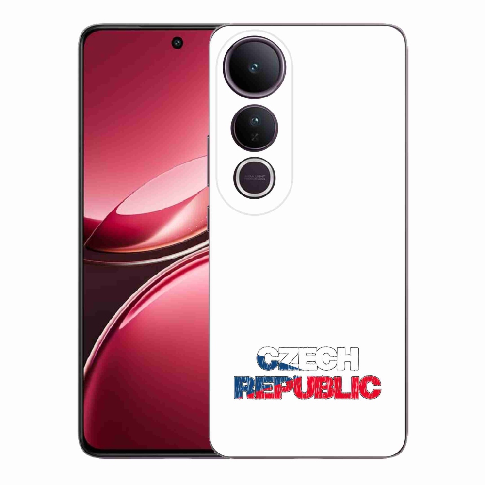 Gél borító mmCase a Vivo V50 Lite 4G/5G - Csehország fehér háttérhez