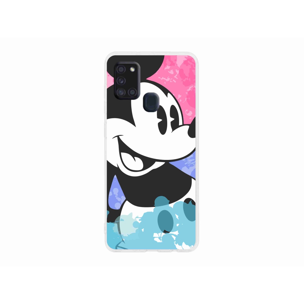 Gél borítás mmCase Samsung Galaxy A21s készülékhez - mickey egér