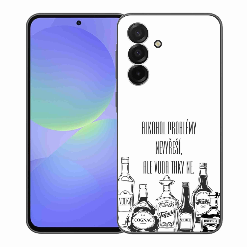 Gél borító mmCase Samsung Galaxy A36 5G - vicces szöveg fehér háttérrel