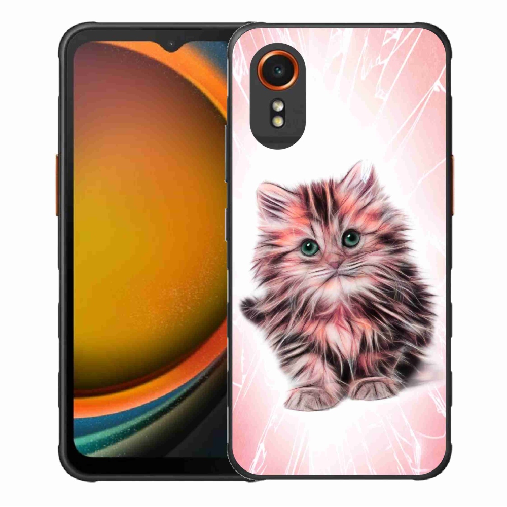 Gél borítás mmCase Samsung Galaxy Xcover 7 készülékhez - aranyos cica