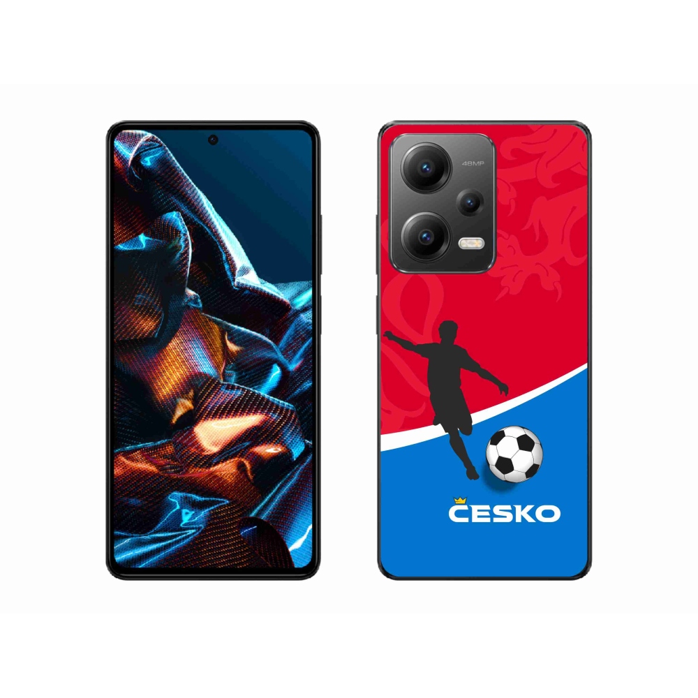 Gél borítás mmCase a Xiaomi Redmi Note 12 Pro 5G-hez - futball Csehország