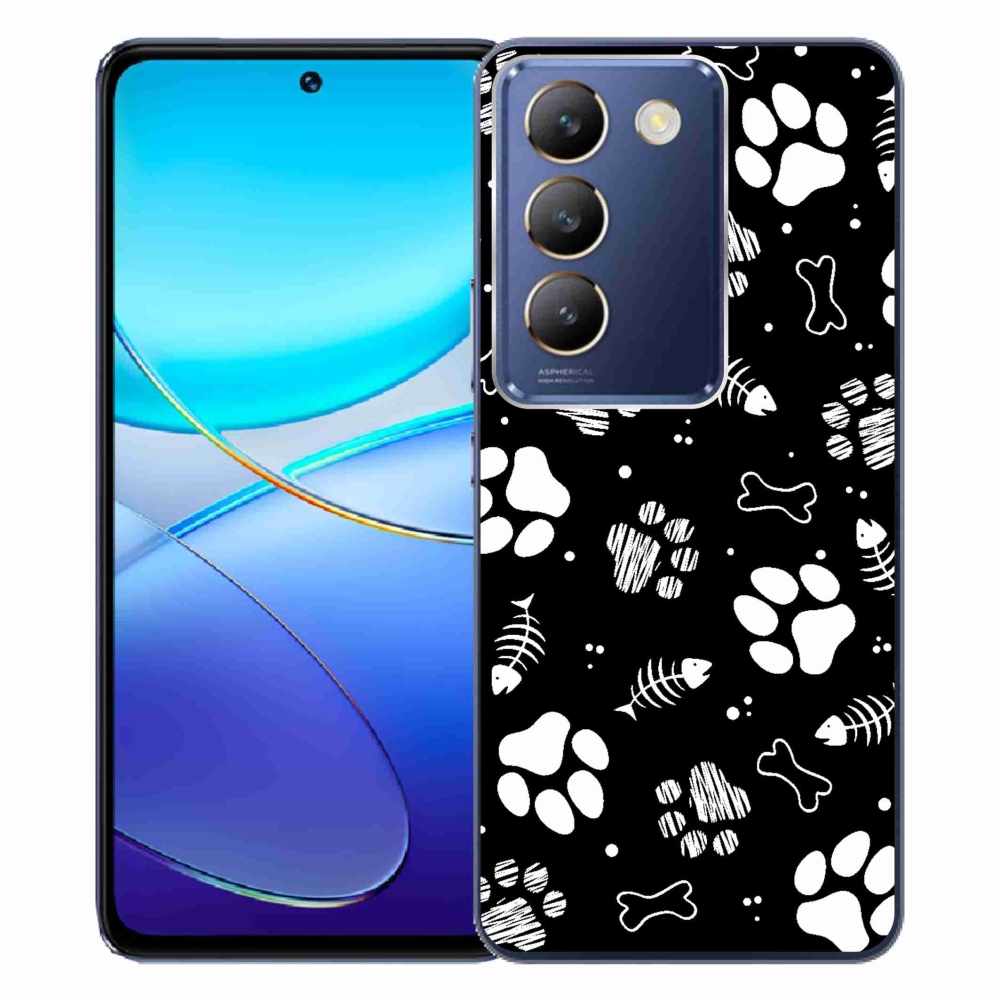 Gél borítás mmCase a Vivo V40 SE 4G/5G készülékhez - kutyamancsok