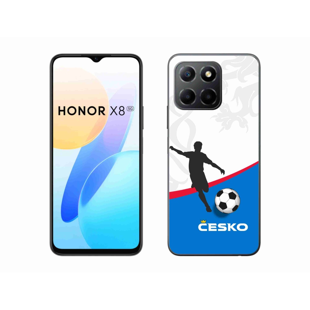 Gél borítás mmCase a Honor X8 5G/Honor 70 Lite 5G - futball Csehország 1
