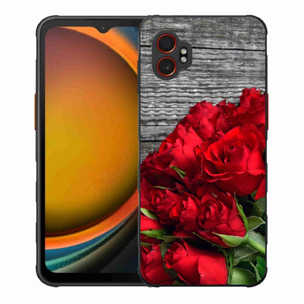 Gél borítás mmCase Samsung Galaxy Xcover 7 Pro készülékhez - piros rózsa