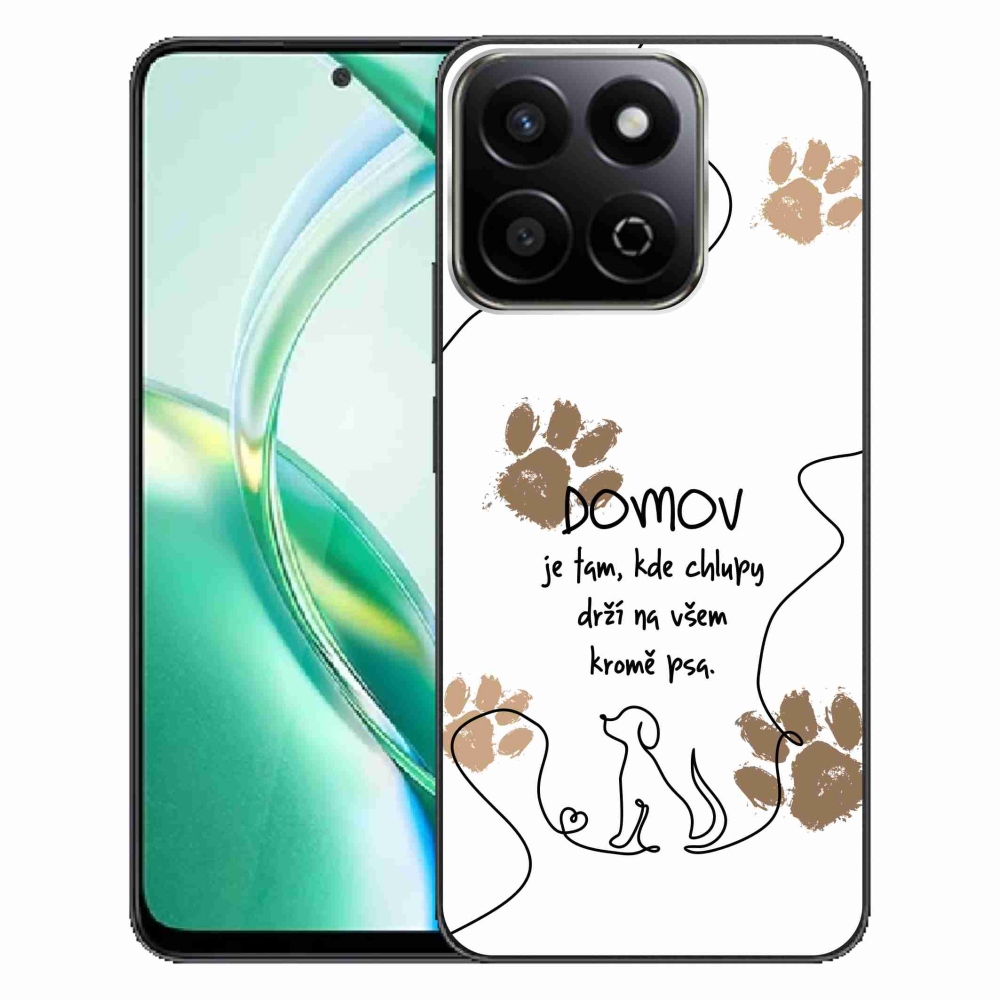 Zselés borító mmCase a Honor 200 Smart 5G készülékhez - kutya motívum fehér háttérrel