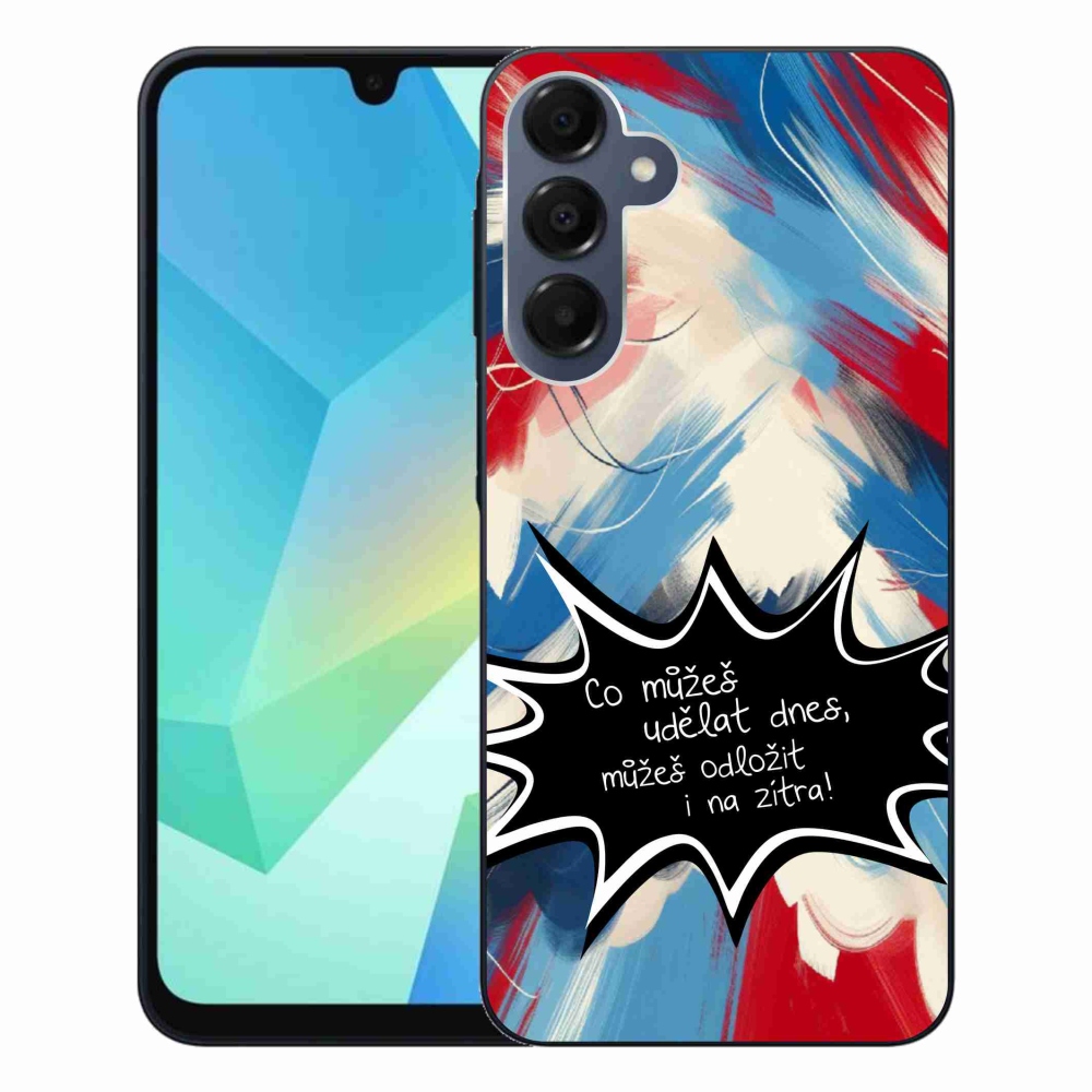 Gél borító mmCase Samsung Galaxy A16 4G/5G - vicces szöveg 9 fekete háttér