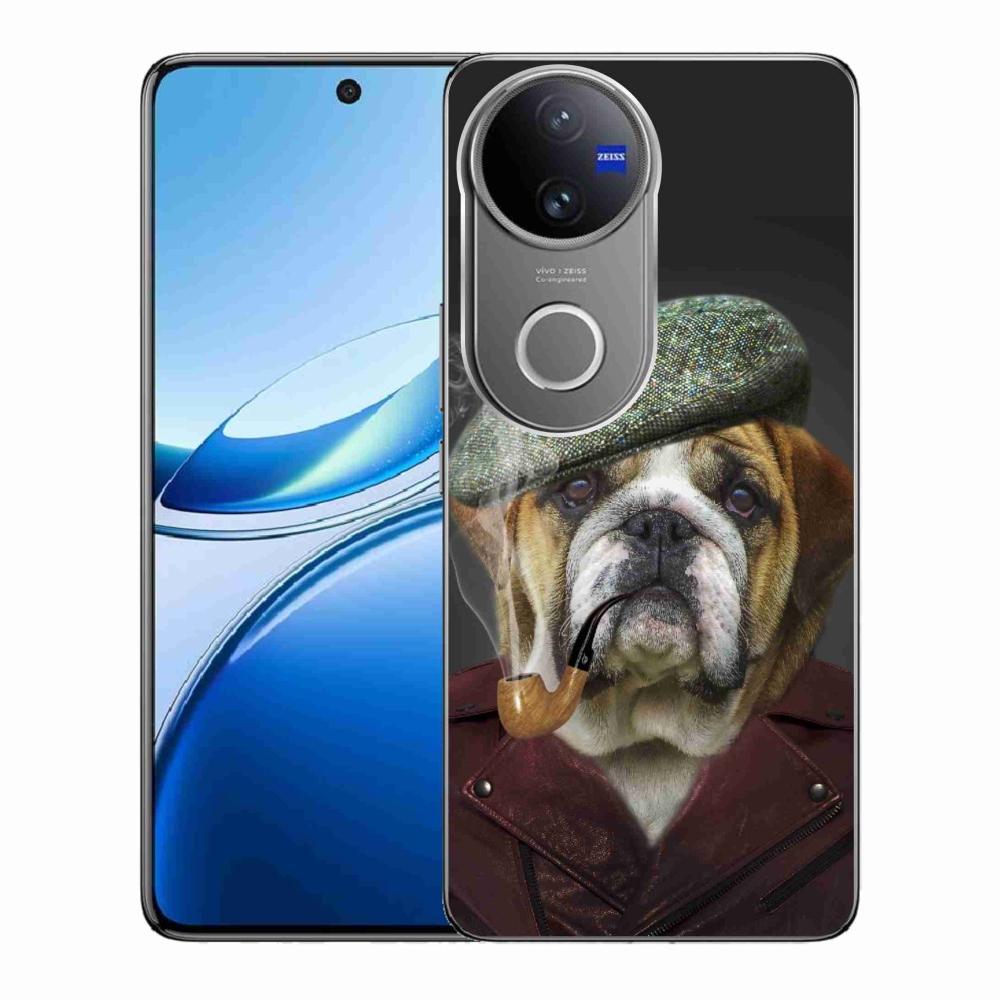 Zselés borítás mmCase a Vivo V50 5G-hez - kutya csővel