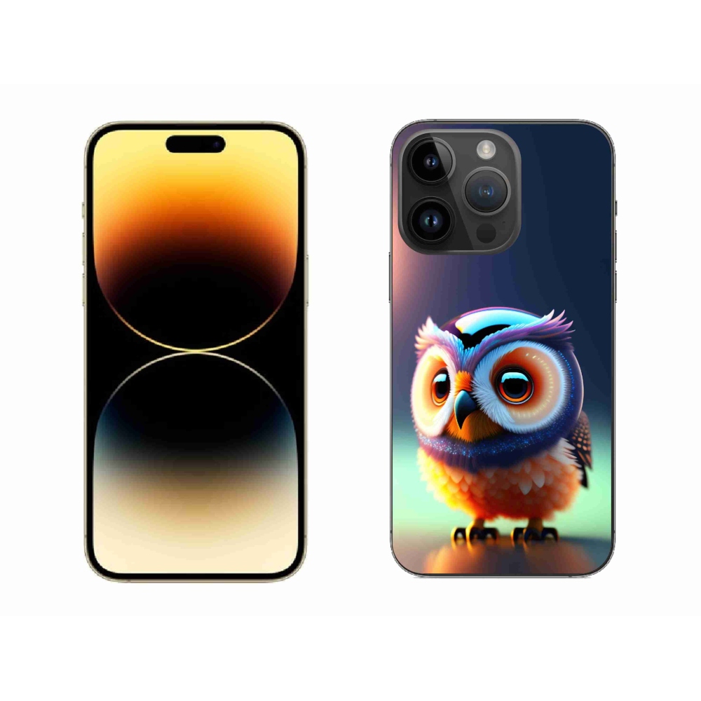 Zselés borítás mmCase iPhone 14 Pro Max készülékhez - bagoly