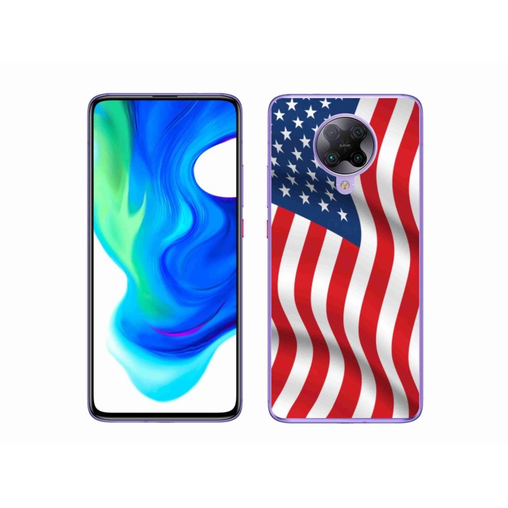 Gél borítás mmCase a Xiaomi Poco F2 Pro számára - USA zászló