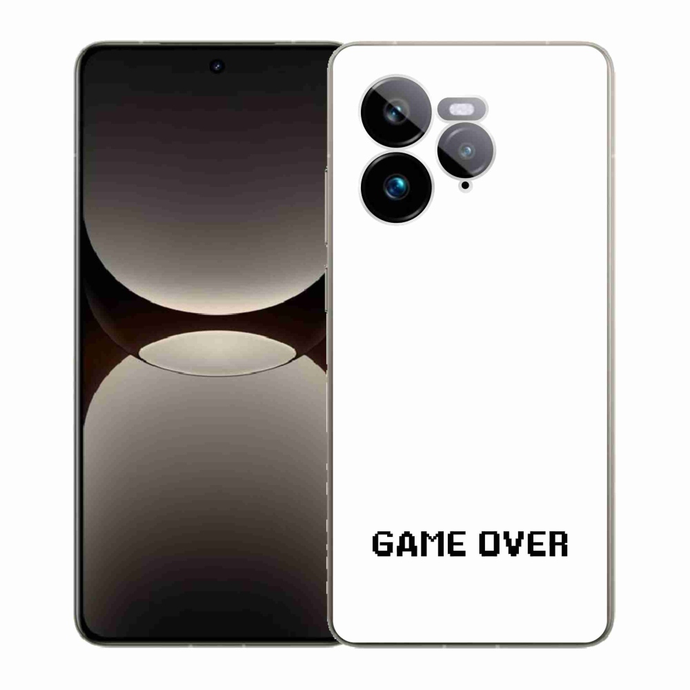 Gél borítás mmCase a Realme GT 7 Pro 5G-n - játék fehér háttéren