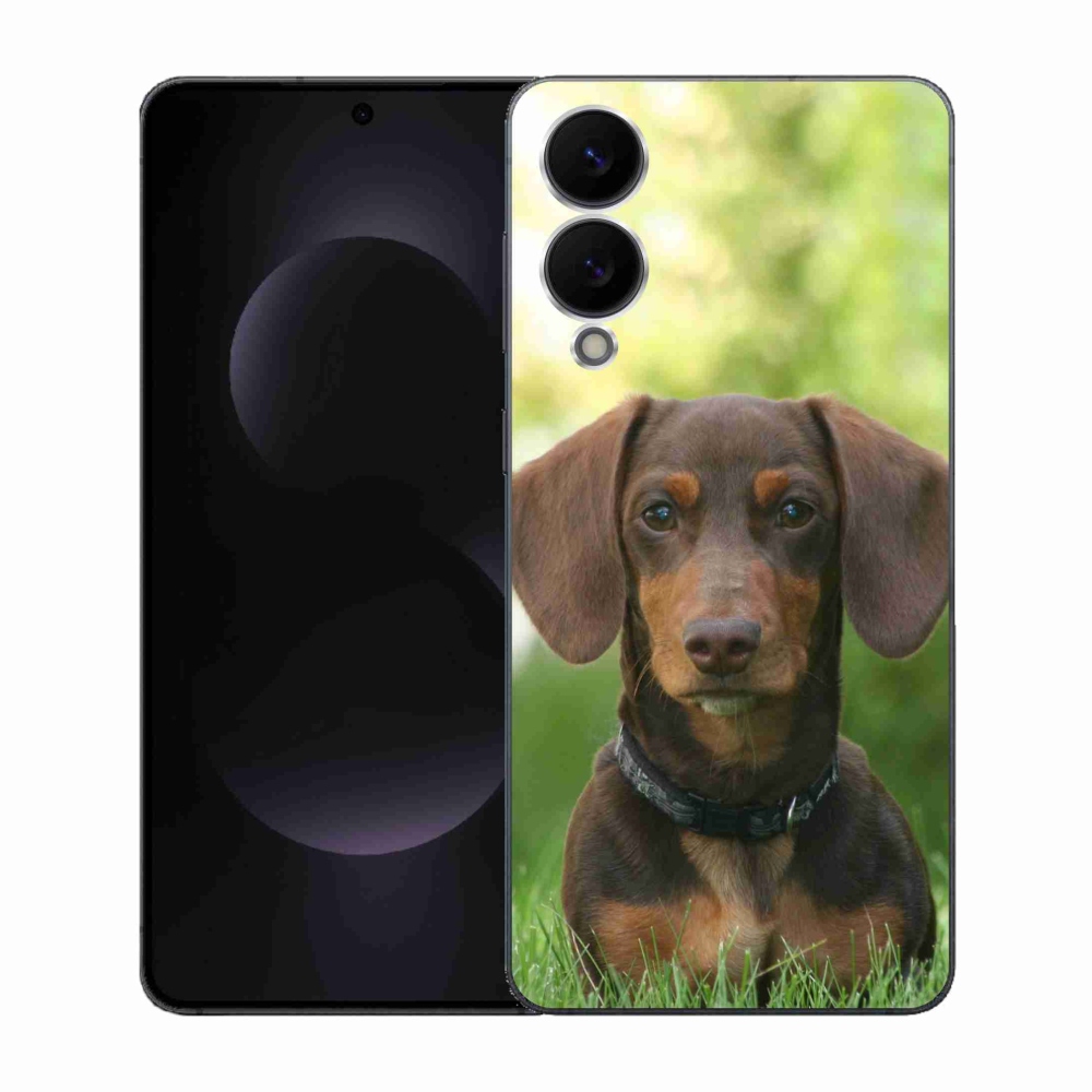 Zselés borítás mmCase Samsung Galaxy S25 Edge készülékhez - barna tacskó