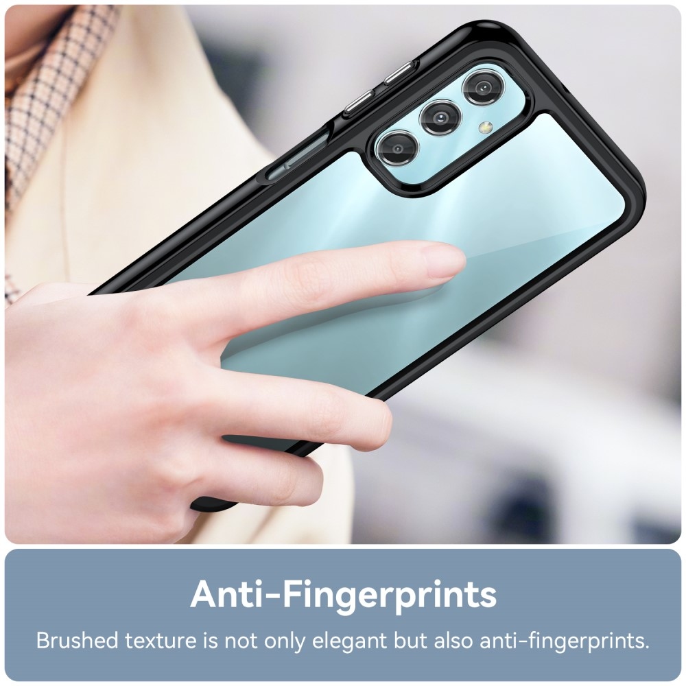 Gél tok fix hátlappal Samsung Galaxy A25 5G készülékhez - fekete