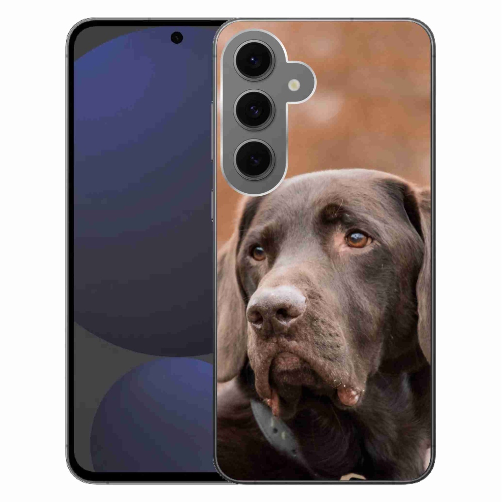 Gél tok mmCase Samsung Galaxy S24 FE készülékhez - barna labrador