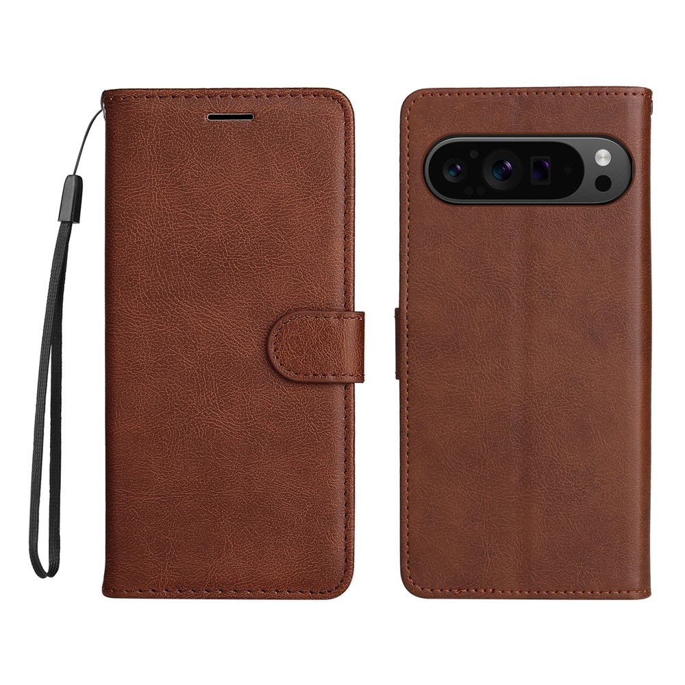 Könyvtáska a Google Pixel 10 Pro XL/Pixel 9 Pro XL számára - barna színben