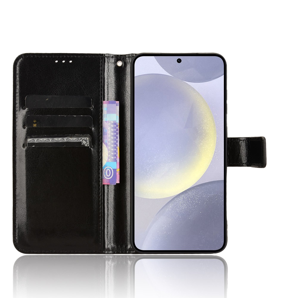 Őrült könyv tok Samsung Galaxy S25 FE készülékhez - fekete