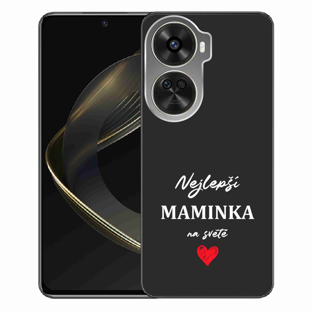 Gél borító mmCase a Huawei Nova 12 SE - legjobb anya 1 fekete háttérrel