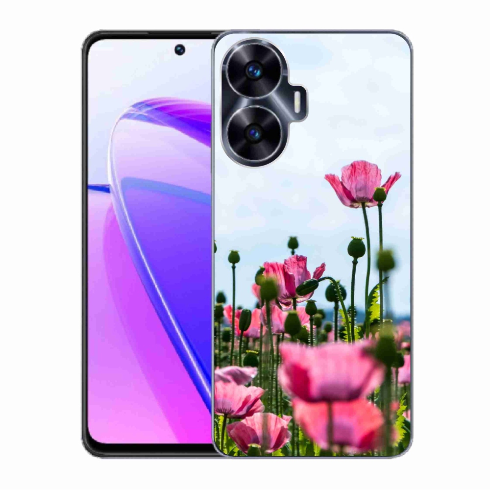 Zselés borítás mmCase a Realme C55 készülékhez - mákvirág