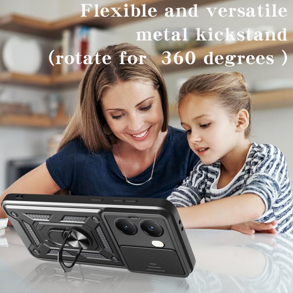 Tartós csúszóborítás a Xiaomi Poco X7 Pro 5G készülékhez - fekete