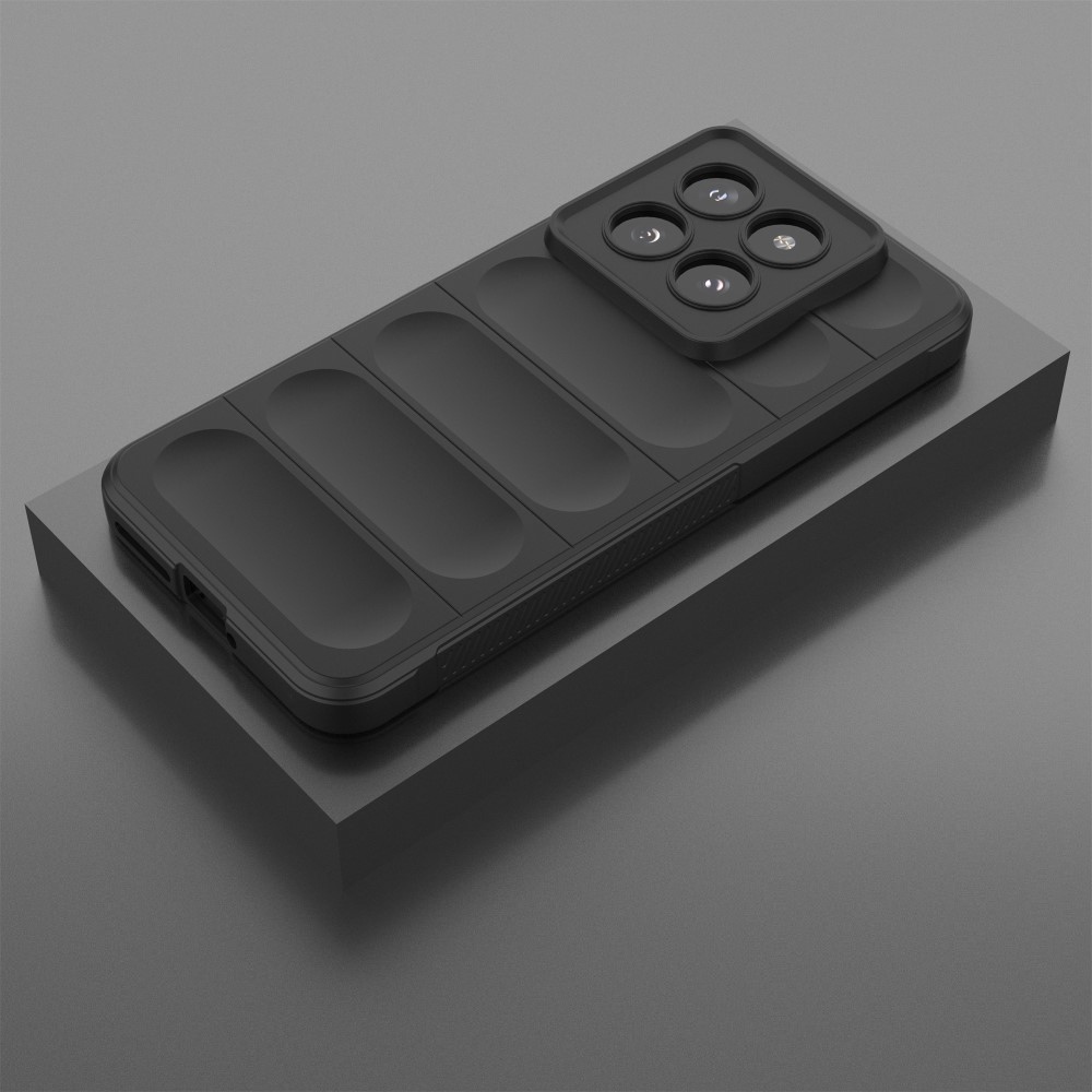 Rugg tartós zselés tok Xiaomi 14 Pro-hoz - fekete