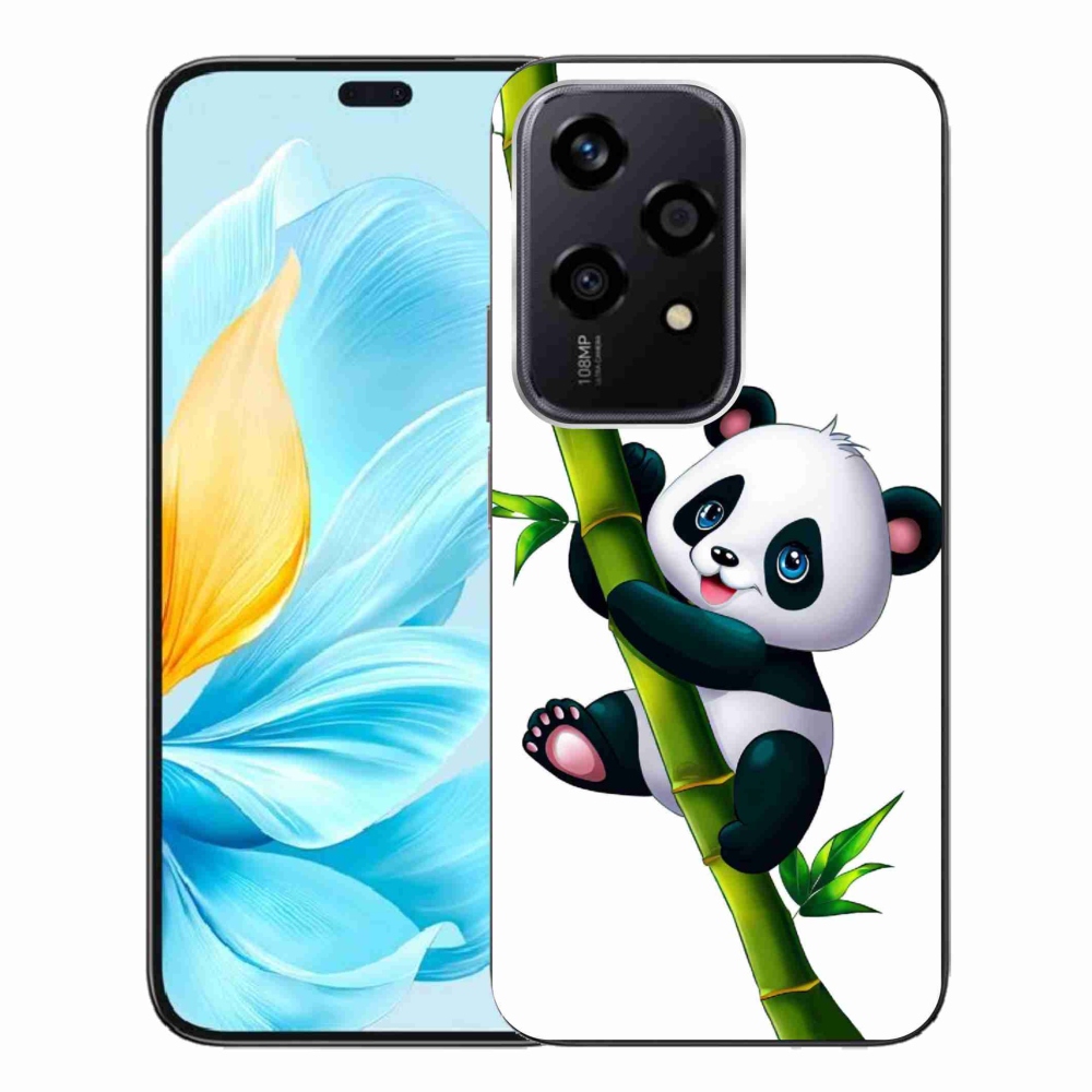 Zselés borítás mmCase a Honor 200 Lite 5G számára - bambuszon lévő panda