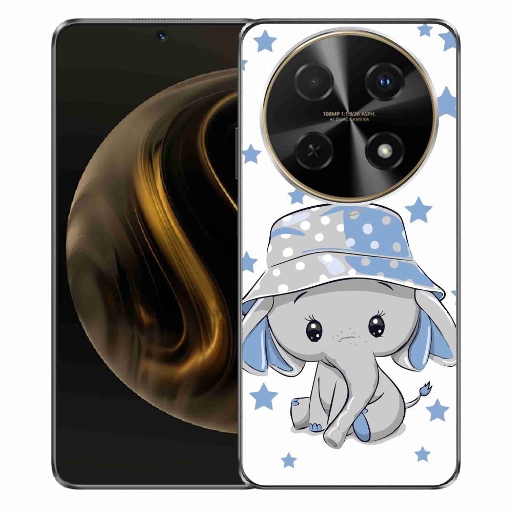 Gél borítás mmCase a Huawei Nova 12i készülékhez - kék elefánt