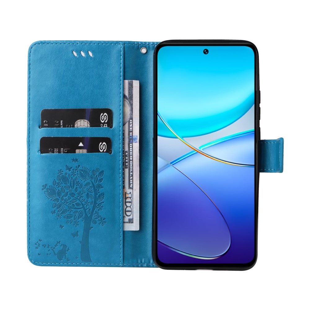 Fa könyv tok a Vivo V40 SE 4G/5G készülékhez - kék