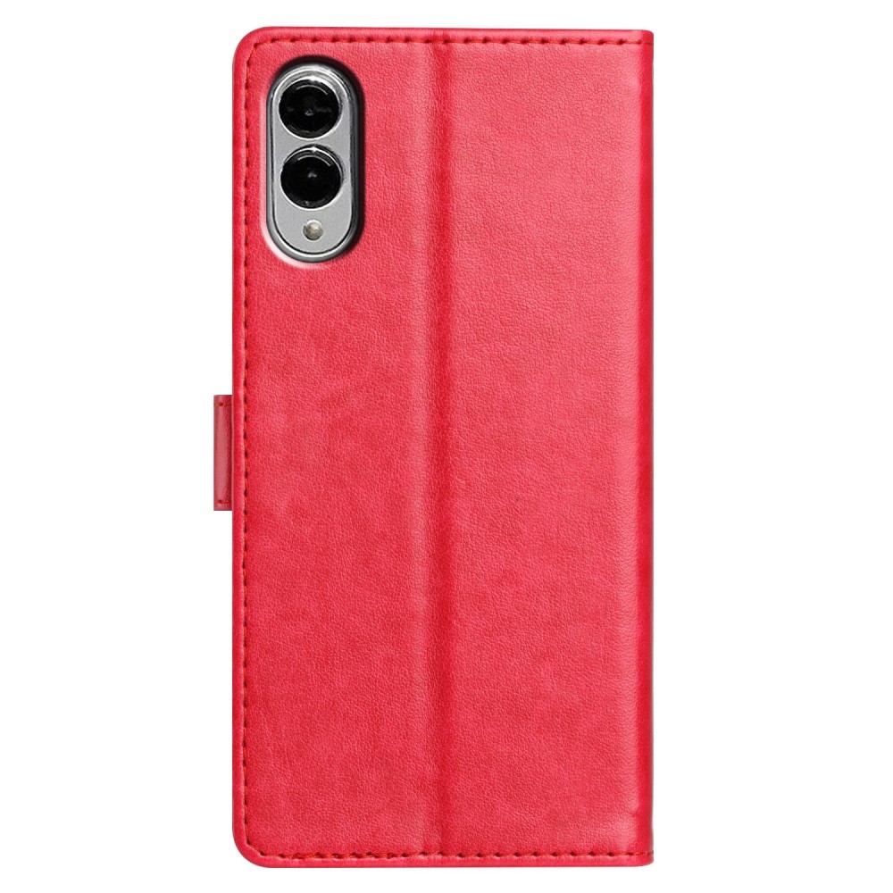 Vérrögök könyv tok Samsung Galaxy S25 Edge-hez - rózsaszínű