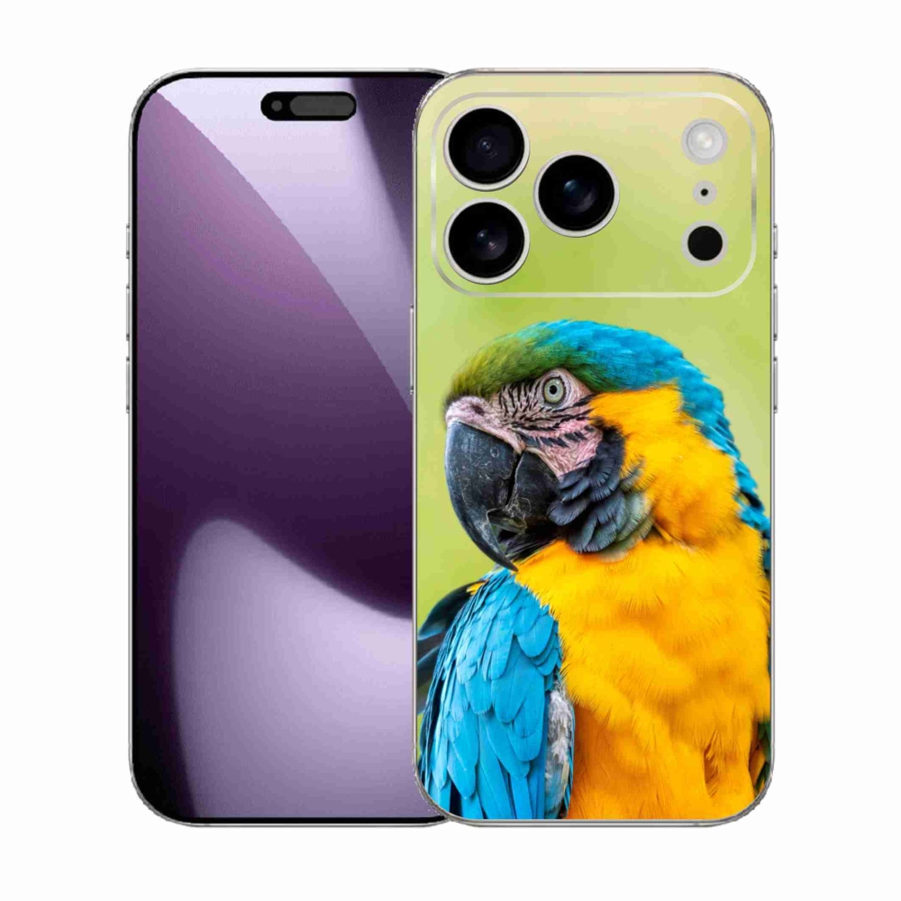 Zselés borítás mmCase iPhone 17 Pro készülékhez - papagáj ara 2
