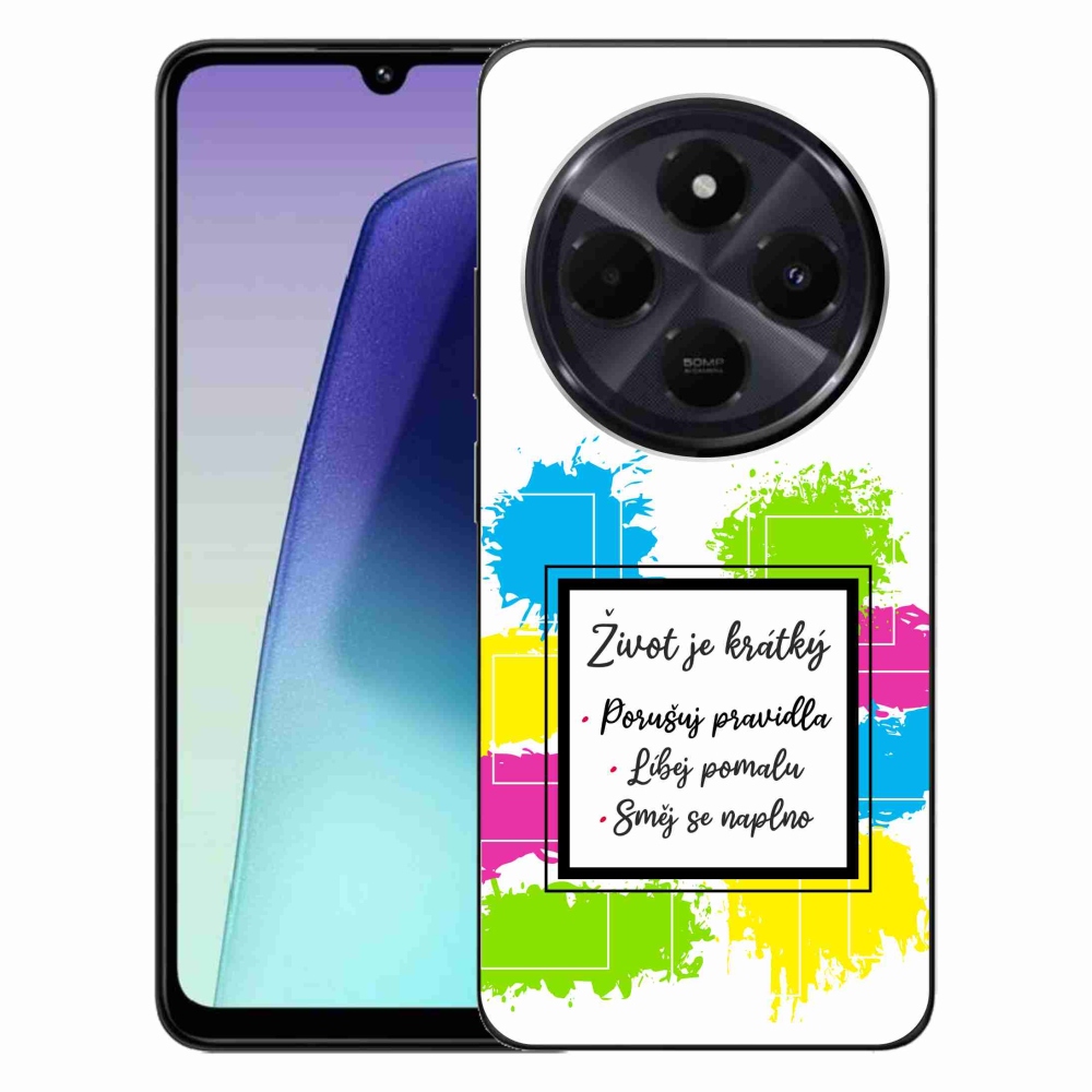 Gél borítás mmCase a Xiaomi Redmi 14C/Poco C75-hez - idézem 5 fehér háttér