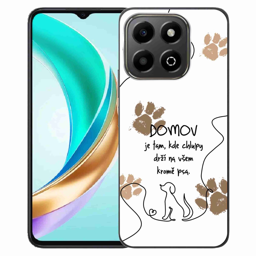 Gél borító mmCase a Honor X6b készülékhez - kutya motívum fehér háttérrel