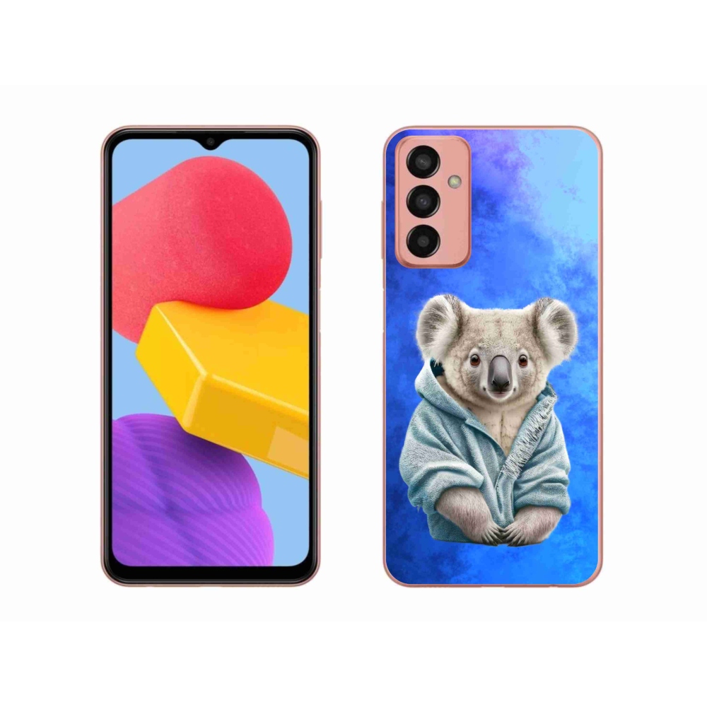 Zselés borítás mmCase Samsung Galaxy M13 készülékhez - koala pulóverben