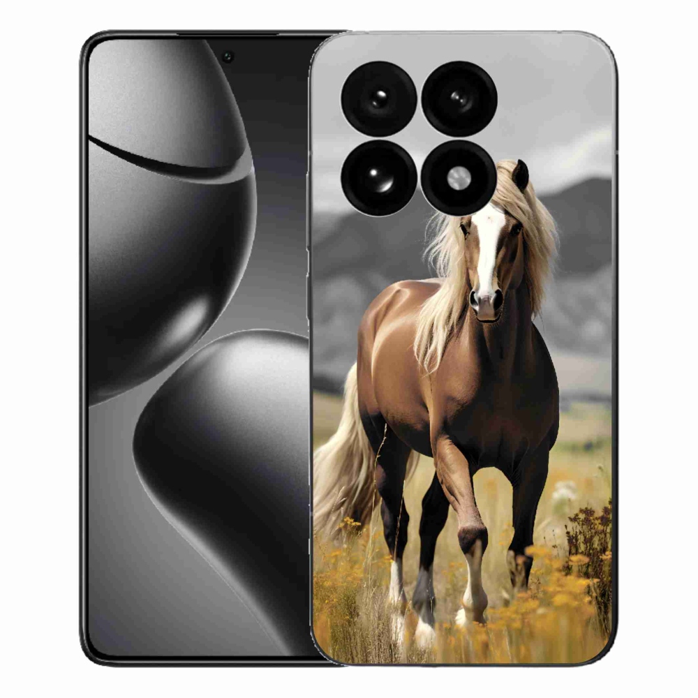 Zselés borítás mmCase a Xiaomi 15T-hez - barna ló 1