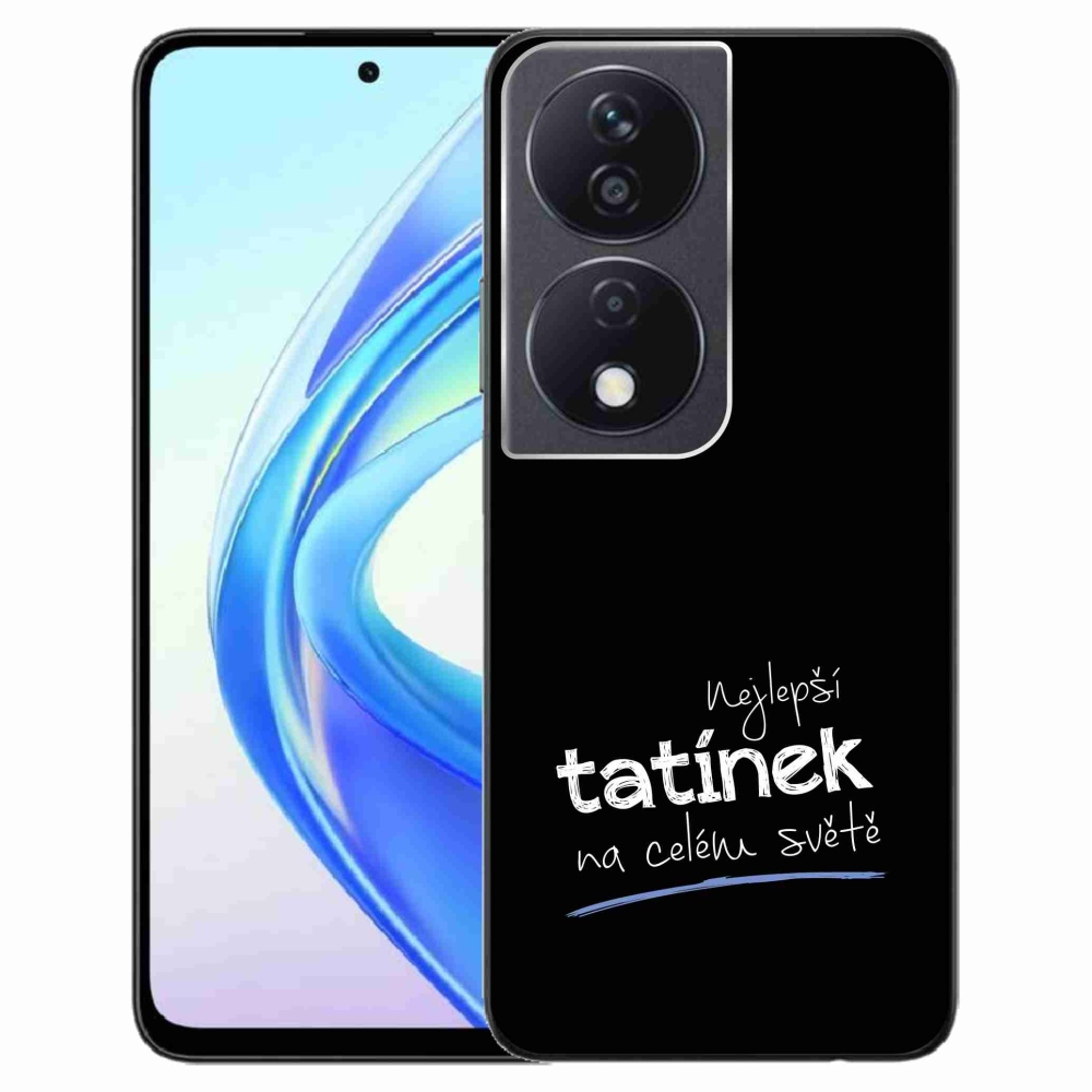 Gél borító mmCase a Honor X7b/Honor 90 Smart - Best Daddy 4 fekete háttérrel