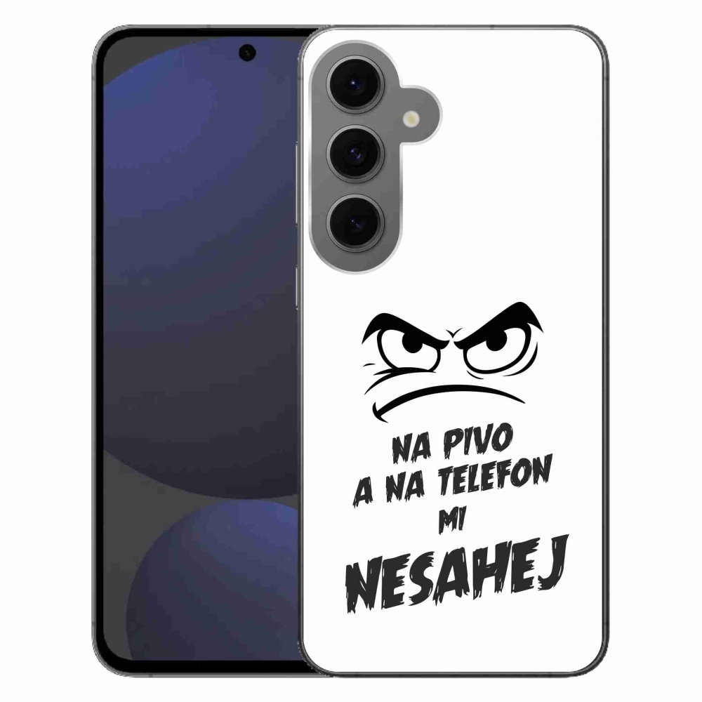 Gél borítás mmCase Samsung Galaxy S24 FE - sör motívum 2 fehér háttér