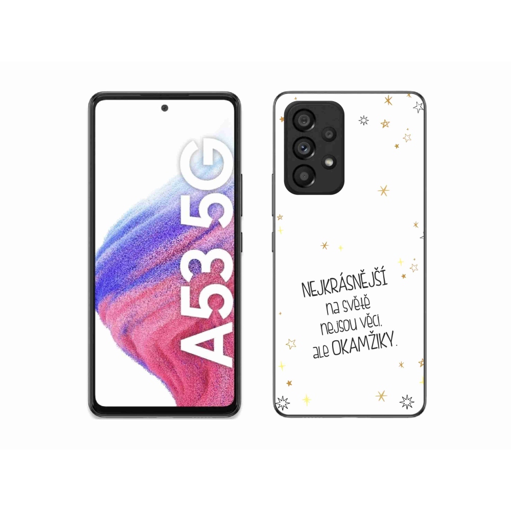 Gél borító mmCase Samsung Galaxy A53 5G - idézem 4 fehér háttér