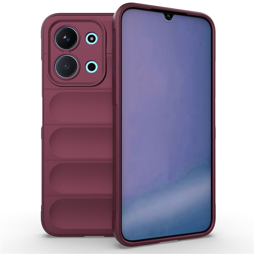 Rugg tartós zselés tok Xiaomi Redmi 15C 4G (171mm)/Poco C85 4G (171mm) - bordó színben