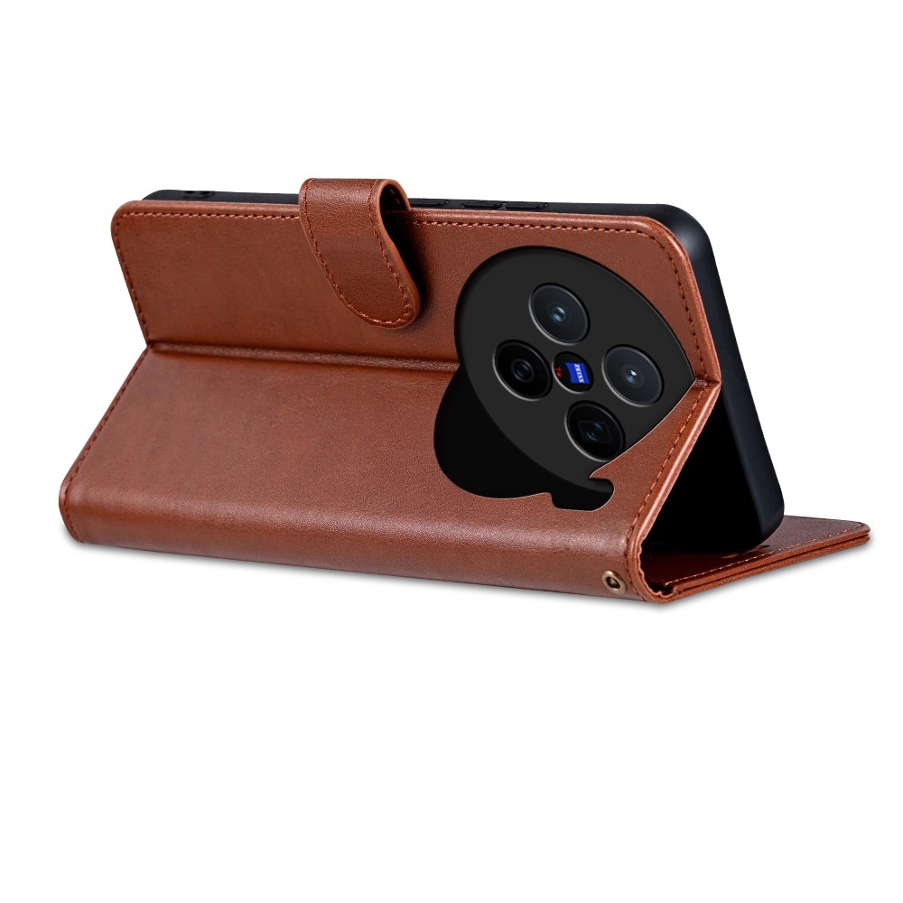 AZNS könyvtáska a Vivo X200 5G készülékhez - barna