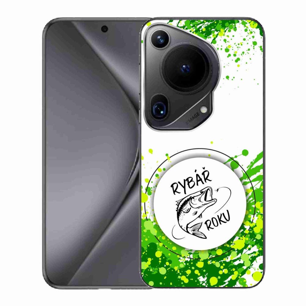 Gél borító mmCase a Huawei Pura 70 Ultra - az év horgásza fehér háttérrel