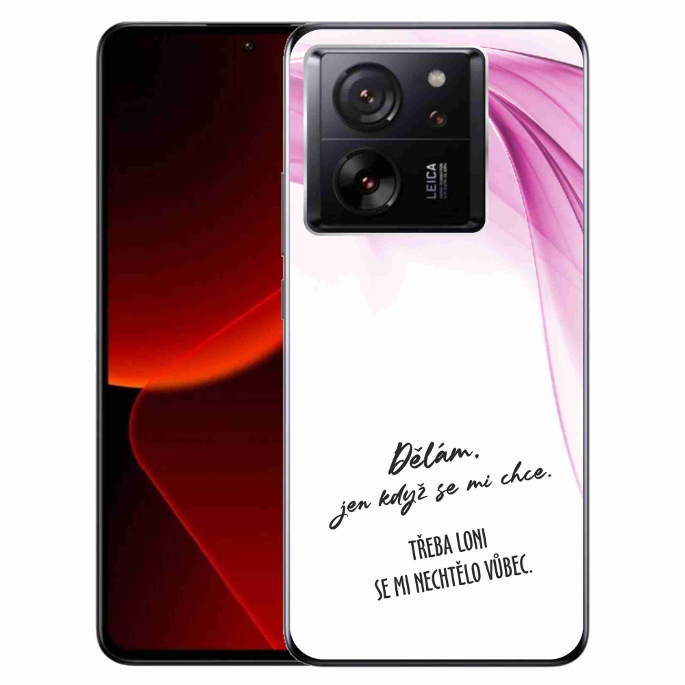 Gél borító mmCase a Xiaomi 13T/13T Pro készülékhez - vicces szöveg 12 fehér háttérrel