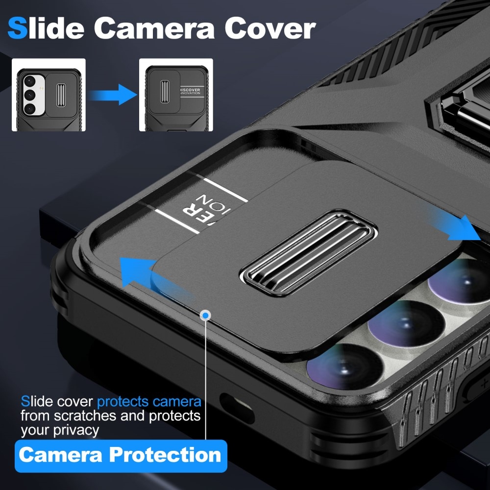 Csúszásálló borító Samsung Galaxy S24+/S25+ készülékhez - fekete