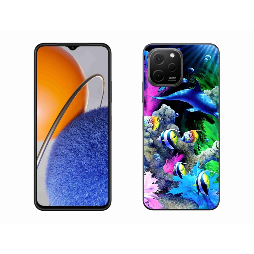Gél tok mmCase a Huawei Nova Y61 készülékhez - tengeri világ