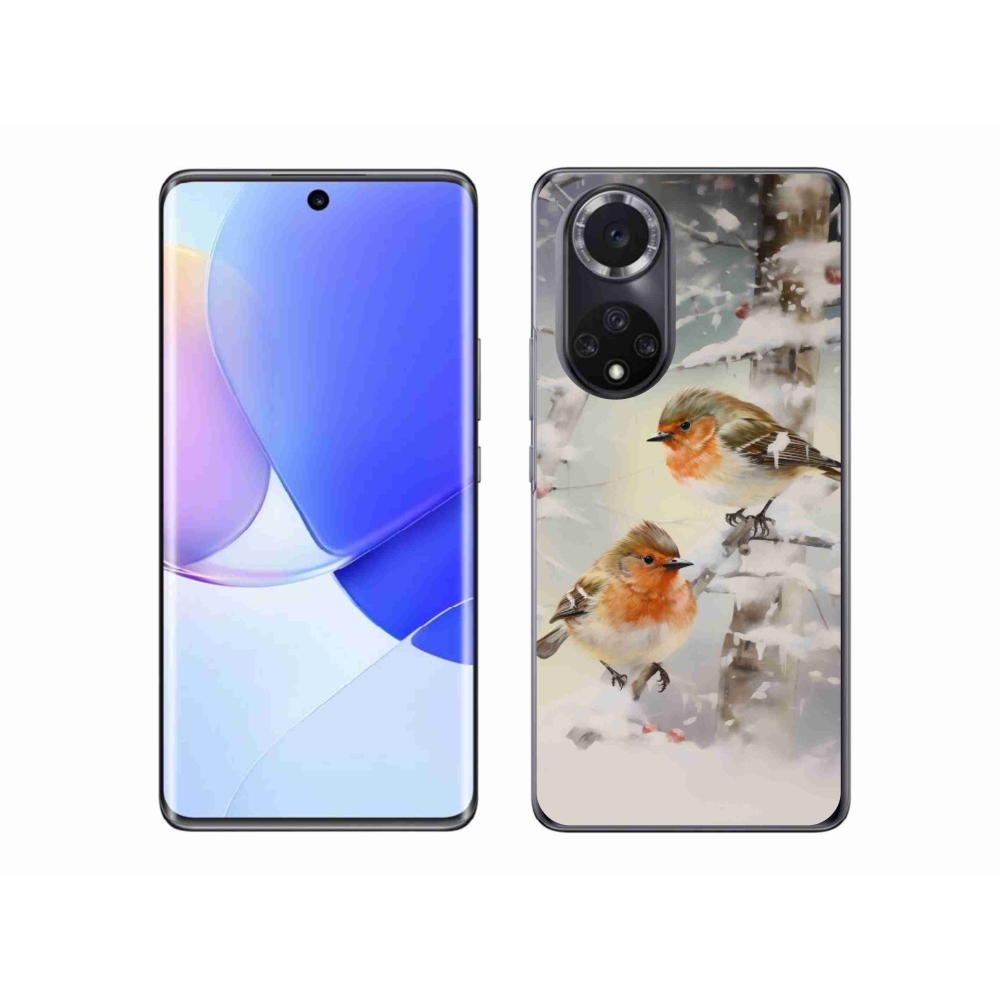 Zselés borítás mmCase a Honor 50 - madarak télen