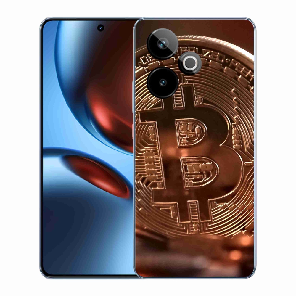 Gél borítás mmCase a Realme GT 7 5G/GT 7T 5G számára - bitcoin