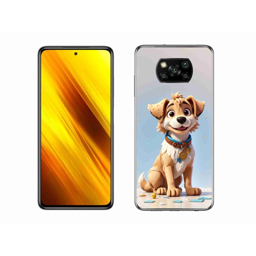 Gél borítás mmCase a Xiaomi Poco X3-hoz - rajzfilm kiskutya