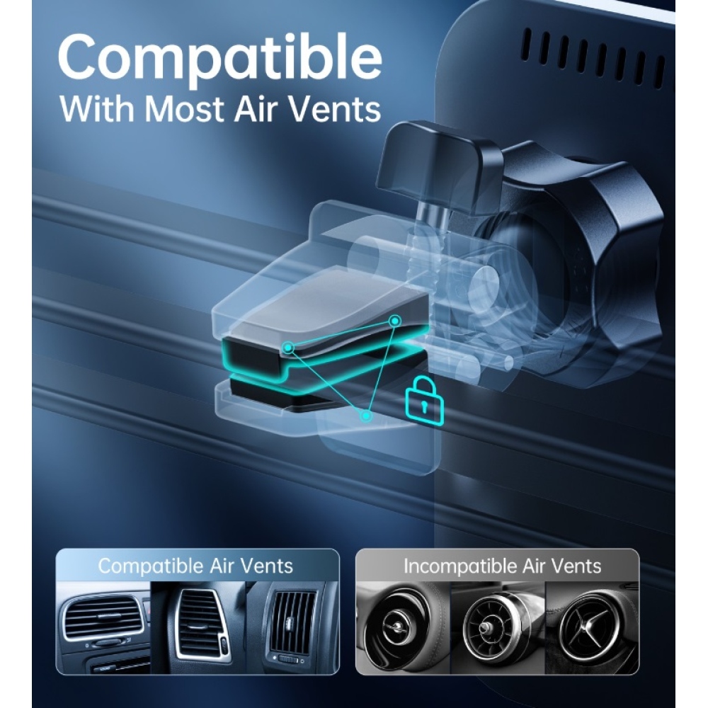 Swissten mágneses ventilátortartó 15W vezeték nélküli töltéssel és MagSafe-vel