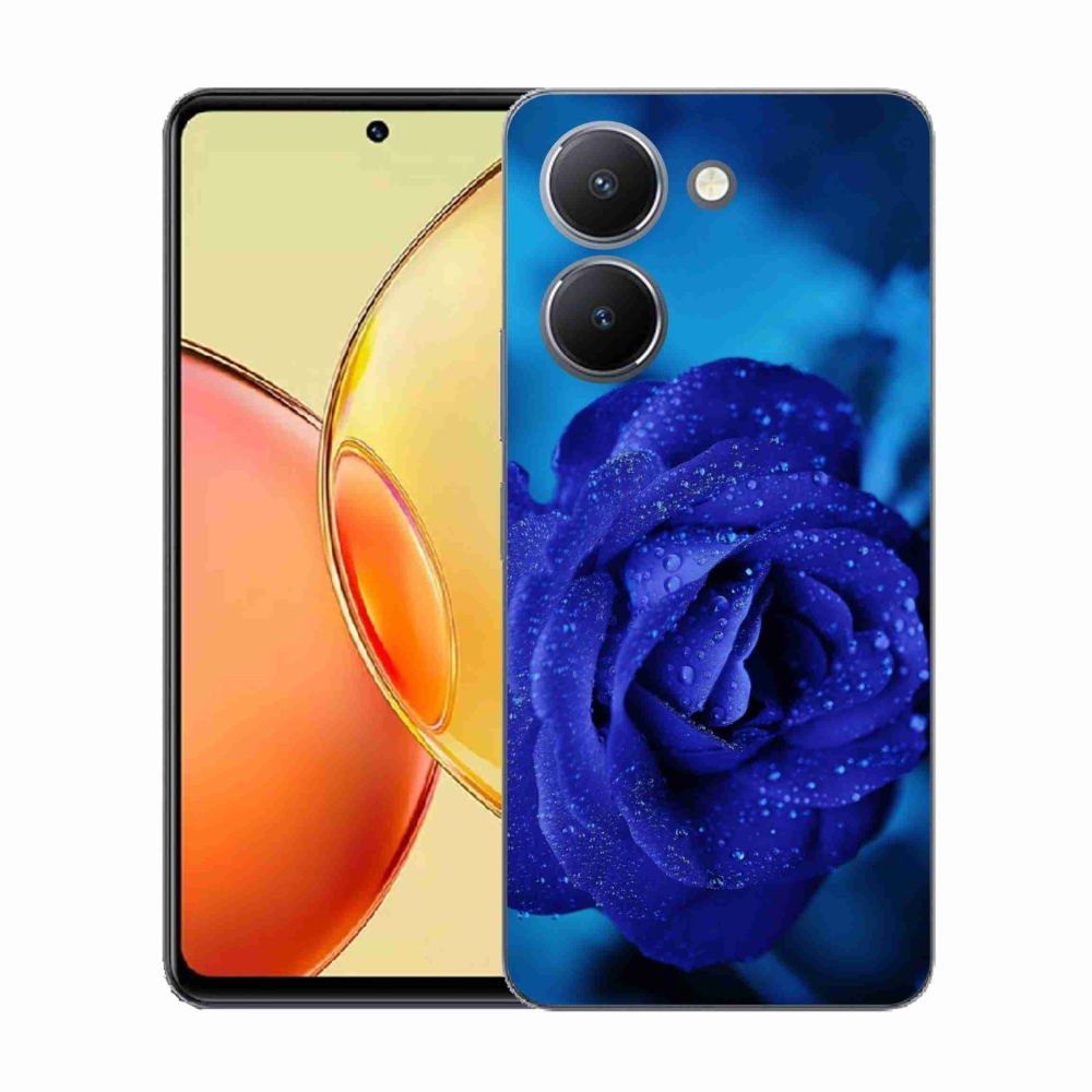 Gél borítás mmCase a Vivo Y36-hoz - kék rózsa