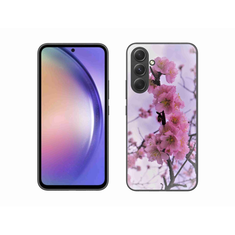 Gél borítás mmCase Samsung Galaxy A54 5G - virágok 7