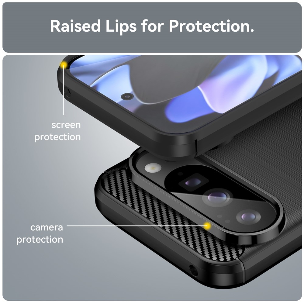 Szénálló zselés tok a Google Pixel 10 Pro/Pixel 10 készülékhez - fekete