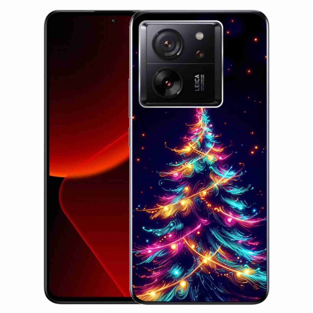 Gél borítás mmCase a Xiaomi 13T/13T Pro számára - neon karácsonyfa